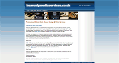 Desktop Screenshot of heavenlymediaservices.co.uk